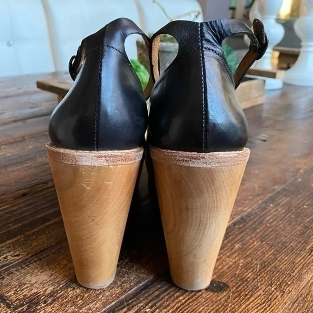 Isabel Marant Leather Wedge Platform Shoes